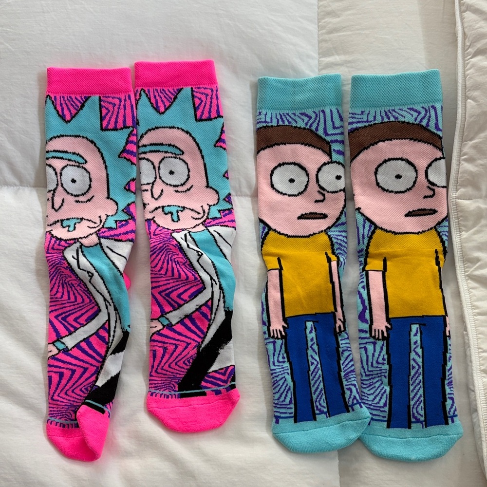 Rick and Morty Cartoon Character Socks Set